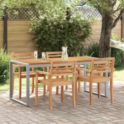 Table de Jardin Gris 180 x 90 x 75 cm Bois d'Acacia Massif 567466567466
