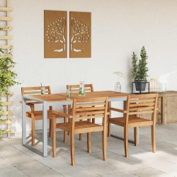 Table de Jardin Gris 160 x 80 x 75 cm Bois d'Acacia Massif 567468567468