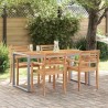 Table de Jardin Gris 160 x 80 x 75 cm Bois d'Acacia Massif 567468567468