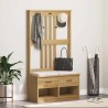 Portemanteau SANDNES 87x40x159,5 cm bois massif pin 567470567470