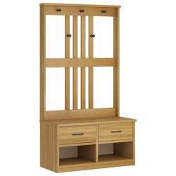Portemanteau SANDNES 87x40x159,5 cm bois massif pin 567470567470