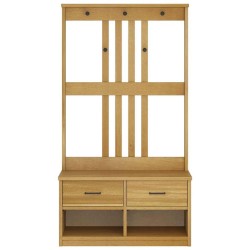 Portemanteau SANDNES 87x40x159,5 cm bois massif pin 567470567470
