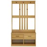 Portemanteau SANDNES 87x40x159,5 cm bois massif pin 567470567470