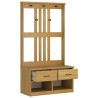 Portemanteau SANDNES 87x40x159,5 cm bois massif pin 567470567470