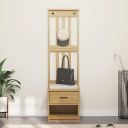 Portemanteau SANDNES 45x40x159,5 cm bois massif pin 567471567471