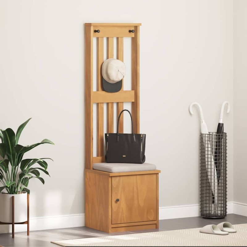 Portemanteau SANDNES 45x40x159,5 cm bois massif pin 567473567473