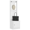 Portemanteau SANDNES blanc 45x40x159,5 cm bois massif pin 567475567475