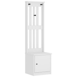 Portemanteau SANDNES blanc 45x40x159,5 cm bois massif pin 567475567475