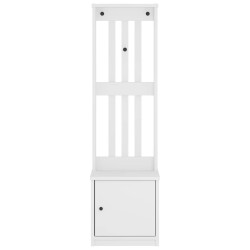 Portemanteau SANDNES blanc 45x40x159,5 cm bois massif pin 567475567475