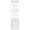 Portemanteau SANDNES blanc 45x40x159,5 cm bois massif pin 567475567475