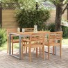 Table de Jardin Gris 140 x 80 x 75 cm Bois d'Acacia Massif 567476567476
