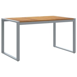 Table de Jardin Gris 140 x 80 x 75 cm Bois d'Acacia Massif 567476567476