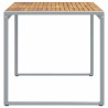 Table de Jardin Gris 140 x 80 x 75 cm Bois d'Acacia Massif 567476567476