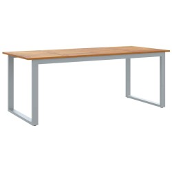 Table de Jardin Gris 200 x 90 x 75 cm Bois d'Acacia Massif 567477567477
