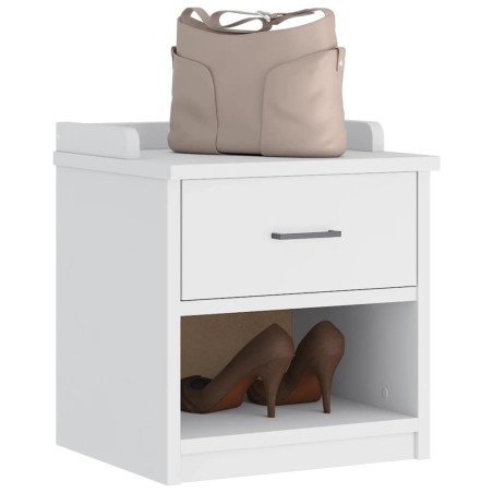 Banc de couloir SANDNES blanc 45x40x50 cm bois de pin massif 567479567479