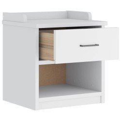 Banc de couloir SANDNES blanc 45x40x50 cm bois de pin massif 567479567479