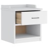 Banc de couloir SANDNES blanc 45x40x50 cm bois de pin massif 567479567479