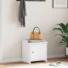 Banc de couloir SANDNES blanc 45x40x50 cm bois de pin massif 567480567480