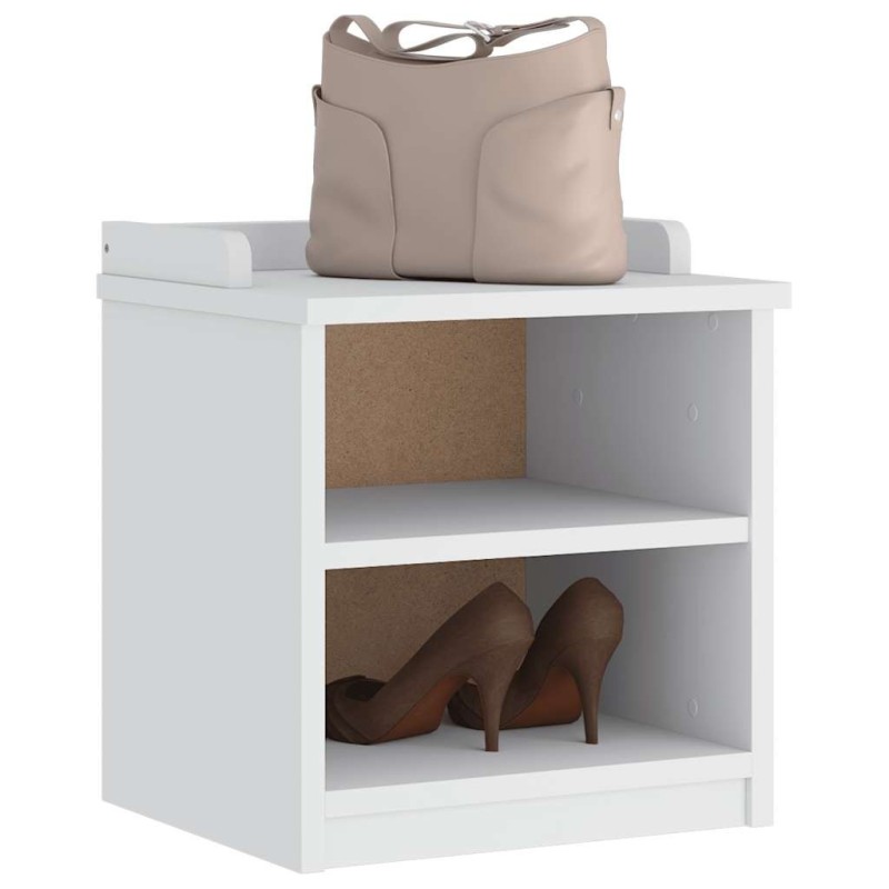 Banc de couloir SANDNES blanc 45x40x50 cm bois de pin massif 567481567481