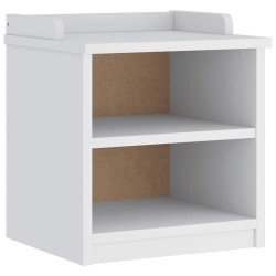 Banc de couloir SANDNES blanc 45x40x50 cm bois de pin massif 567481567481