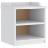 Banc de couloir SANDNES blanc 45x40x50 cm bois de pin massif 567481567481