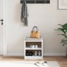 Banc de couloir SANDNES blanc 45x40x50 cm bois de pin massif 567481567481