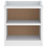 Banc de couloir SANDNES blanc 45x40x50 cm bois de pin massif 567481567481
