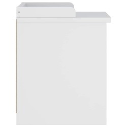 Banc de couloir SANDNES blanc 45x40x50 cm bois de pin massif 567481567481