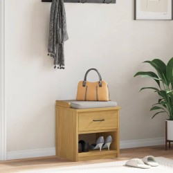 Banc de couloir SANDNES 45x40x50 cm bois de pin massif 567483567483