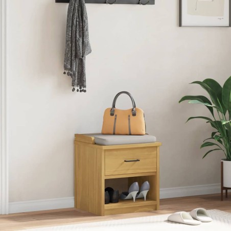 Banc de couloir SANDNES 45x40x50 cm bois de pin massif 567483567483