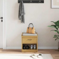 Banc de couloir SANDNES 45x40x50 cm bois de pin massif 567483567483