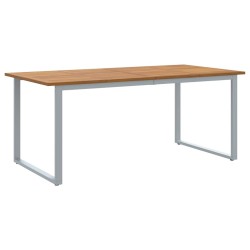 Table de Jardin Gris 180 x 90 x 75 cm Bois d'Acacia Massif 567485567485