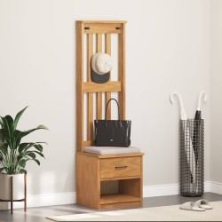 Portemanteau SANDNES 45x40x159,5 cm bois massif pin 567489567489