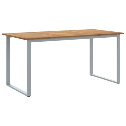 Table de Jardin Gris 160 x 80 x 75 cm Bois d'Acacia Massif 567490567490