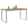 Table de Jardin Gris 160 x 80 x 75 cm Bois d'Acacia Massif 567490567490