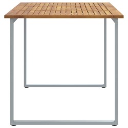 Table de Jardin Gris 160 x 80 x 75 cm Bois d'Acacia Massif 567490567490
