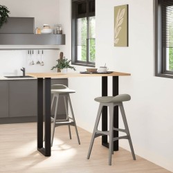 Pieds de table de bar en U, 2 pièces, noir, 50 x (110-111) cm, acier 567637567637