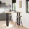 Pieds de table de bar en U, 2 pièces, noir, 50 x (110-111) cm, acier 567637567637