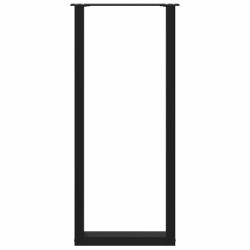 Pieds de table de bar en U, 2 pièces, noir, 50 x (110-111) cm, acier 567637567637