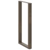 Pieds de table de bar en forme de U, 2 pièces, acier naturel, 60 x (110-111) cm 567638567638