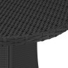 Table de jardin Noir 70x70x73 cm Résine tressée 567646567646