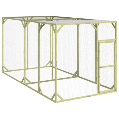 Poulailler 200x400x200 cm Bois de pin massif imprégné 567651567651