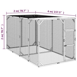 Poulailler 200x400x200 cm Bois de pin massif imprégné 567651567651