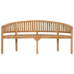 Banc de jardin en forme de banane 180 cm bois de teck solide 567652567652