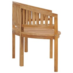 Banc de jardin en forme de banane 180 cm bois de teck solide 567652567652
