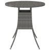 Table de jardin Gris 70x70x73 cm Résine tressée 567657567657