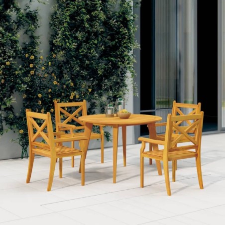 Table de jardin Ø110x75 cm Bois d'acacia solide 567660567660