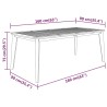 Table de jardin 160x90x75 cm Bois d'acacia solide 567662567662