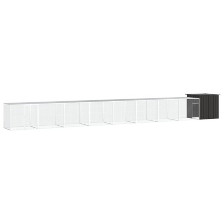 Poulailler Anthracite 900x91x100 cm Acier galvanisé 567671567671