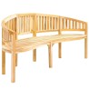 Banc de jardin en forme de banane 200 cm bois de teck solide 567693567693